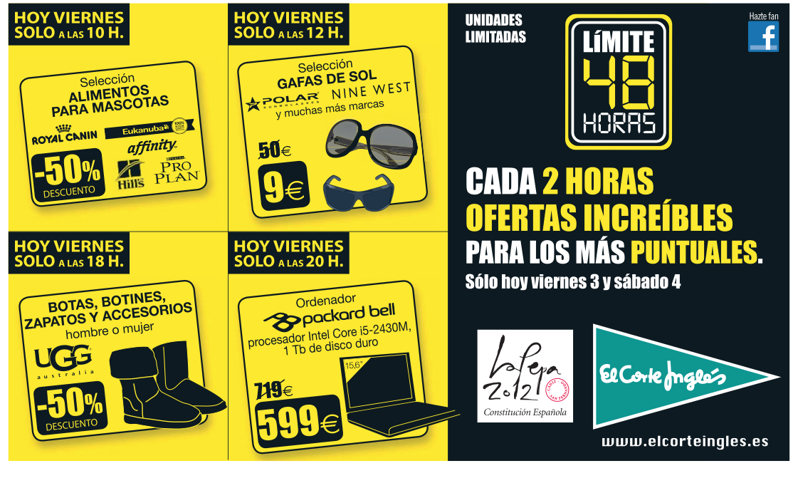 Zapatos el corte discount ingles limite 48 horas